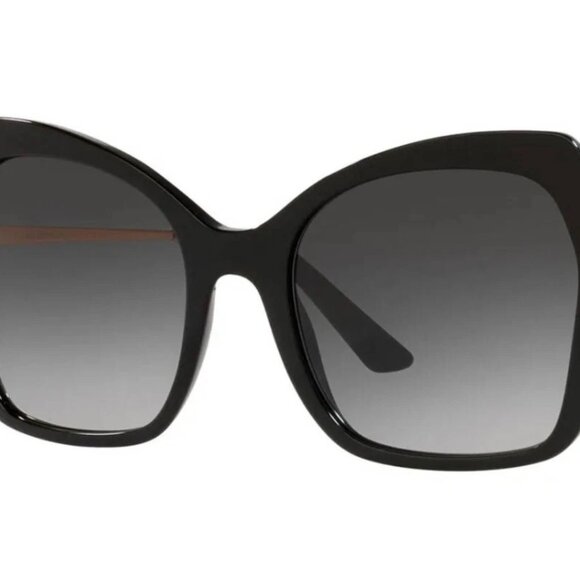 Dolce & Gabbana DG4399 501/8G Sunglasses Black Frame Grey Gradient Lens 56mm New